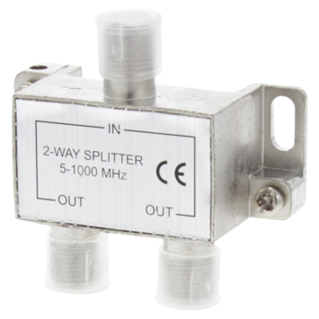 Q-Link coax F-splitter 2-weg/3F-connector