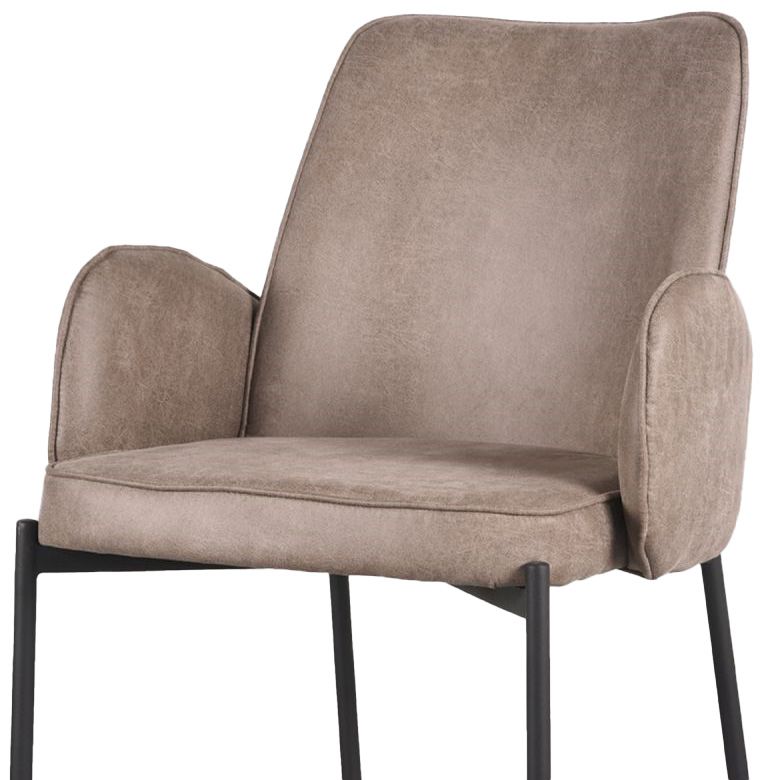 Eetkamerstoel Taupe IH-50.191 Joni B55 x D60 x H86 cm