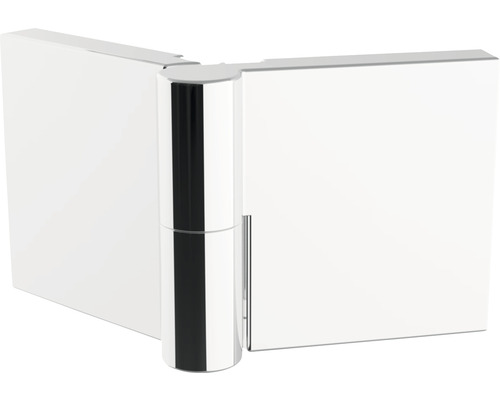 Zwaaivouwdeur als hoekinstap Schulte Alexa Style 2.0 90x90 cm helder glasprofiel kleur aluminium