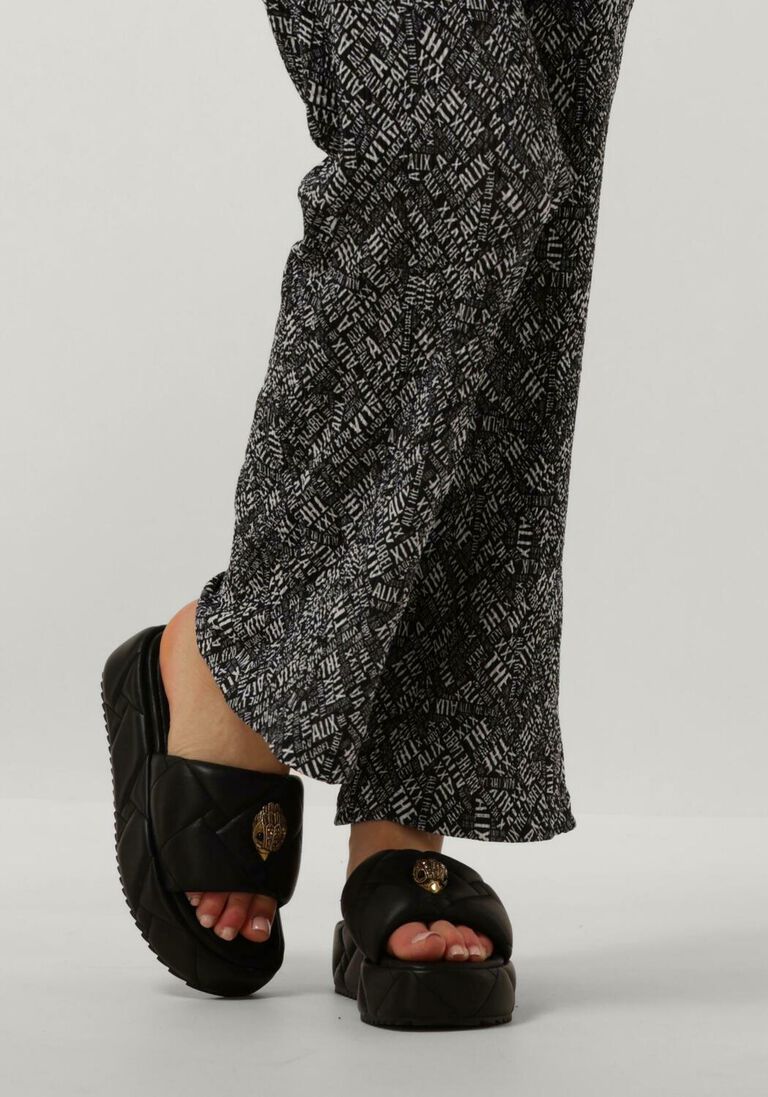 KURT GEIGER LONDON zwarte kurt geiger london slippers kensington puff flatform