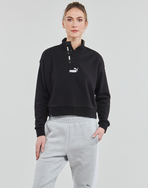Puma - PUMA POWER TAPE HALF-PLACKET CREW TR - Noir