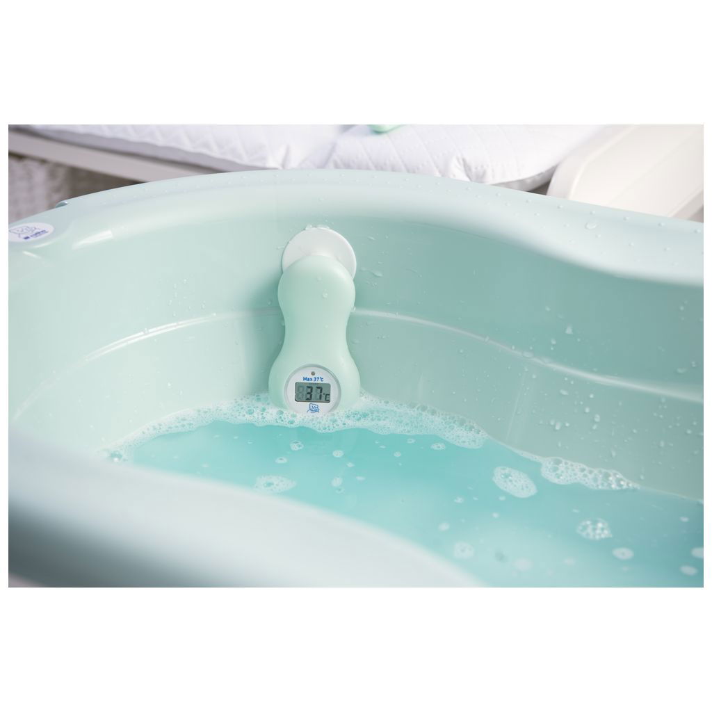 rothorotho   Digitales Badethermometer mit Saugnapf keramik weiss