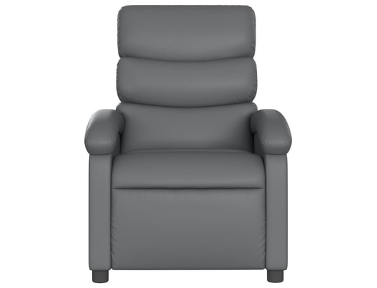 VIDAXL - Fauteuil Relaxation Fauteuil inclinable gris similicuir