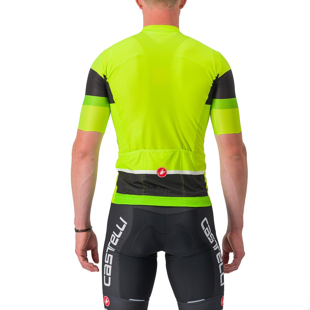 Castelli Scorpione 3 Radtrikot Herren electric lime
