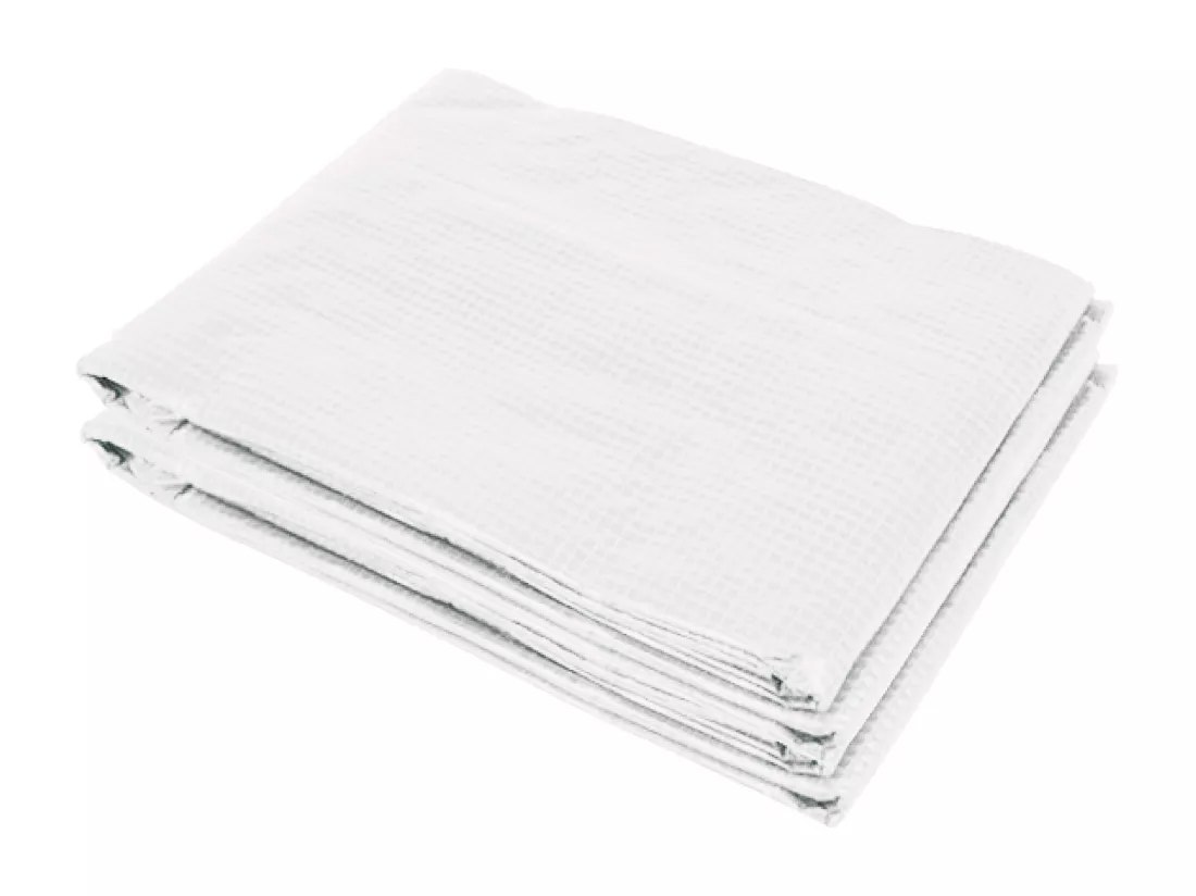 Bâche de rechange serre tunnel 12 m² - 4 x 3 x 2 m - 8 fenêtres, porte - PE haute densité blanc