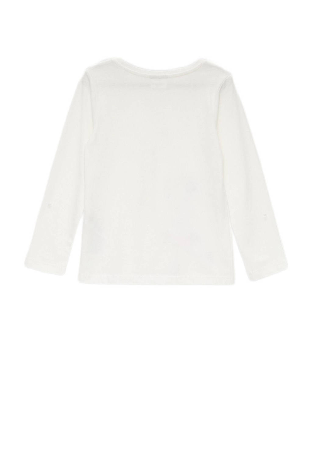 s.Oliver longsleeve met printopdruk wit