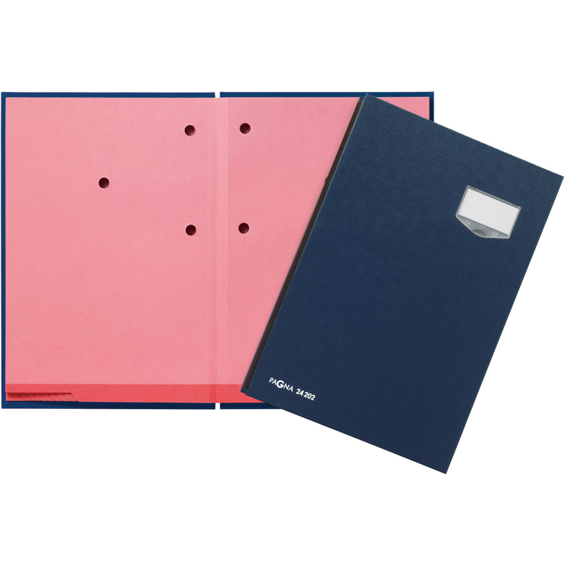 Pagna Unterschriftsmappe DE LUXE, 20 Fächer, A4, blau
