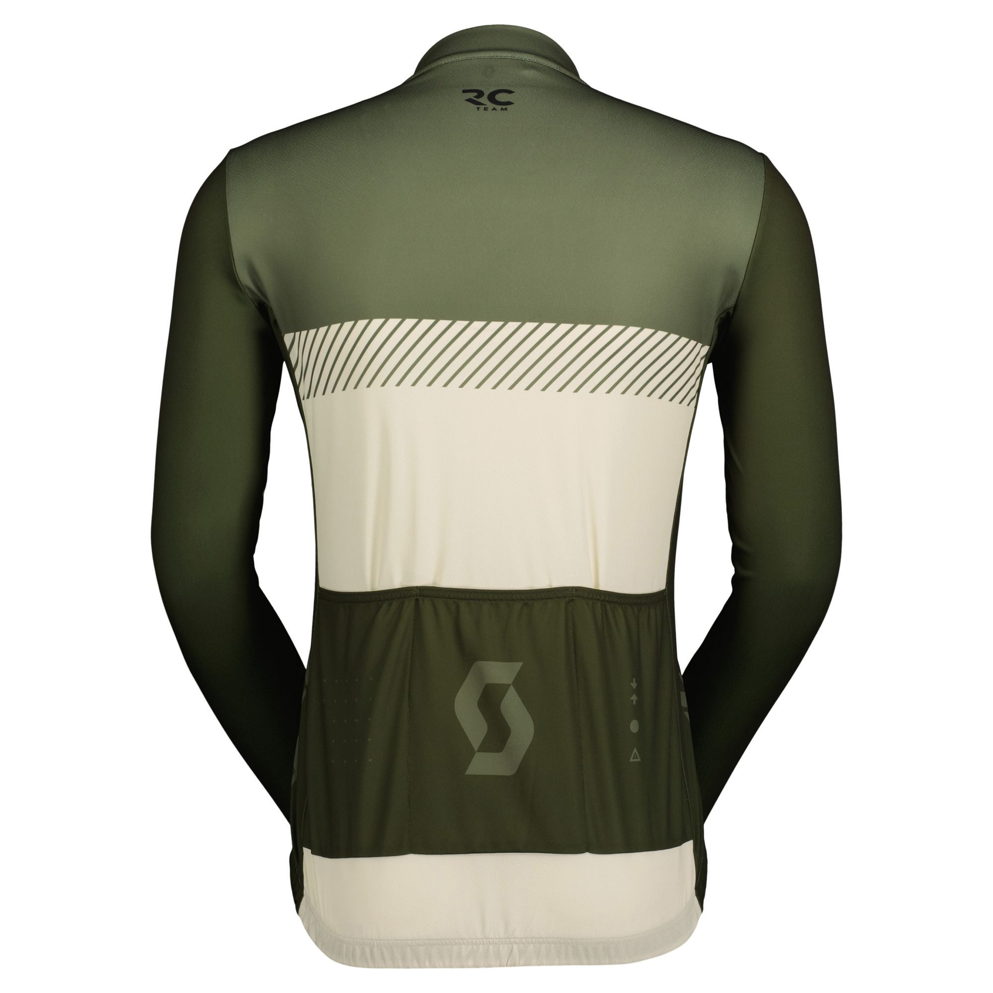 SCOTT RC Team langærmet cykeltrøje hay green/cotton white herre