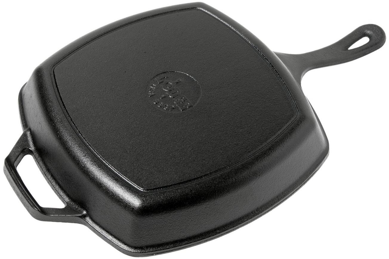 Lodge Grill Pan vierkant, breedte ca. 26,5 cm