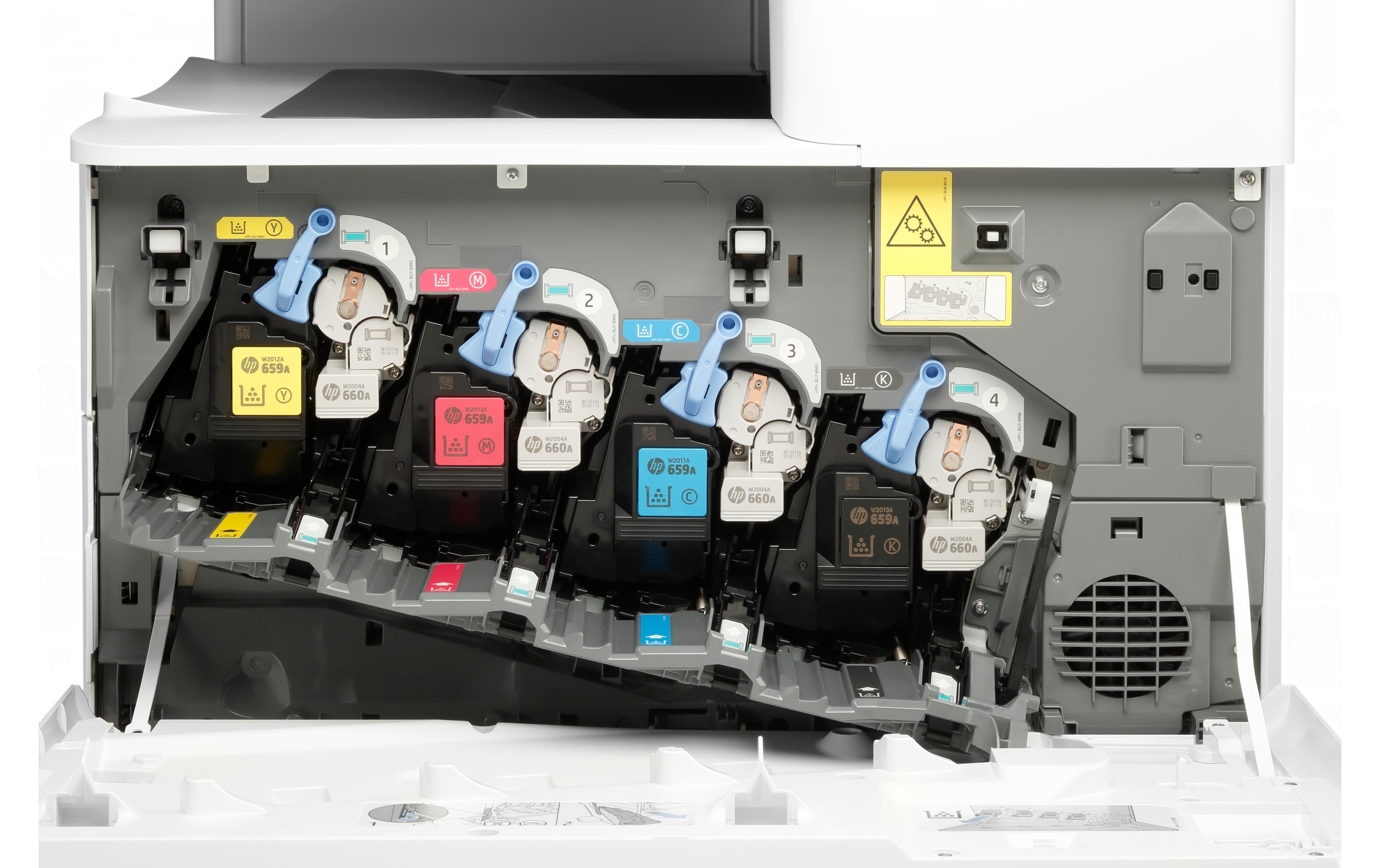 Multifunktionsdrucker Color LaserJet Enterprise Flow M776z<br>4-in-1 Multifunktionsdrucker mit hoher Druckgeschwindigkeit und vielen Papierfächern sowie umfassende Sicherheitsfeatures für Unternehmen