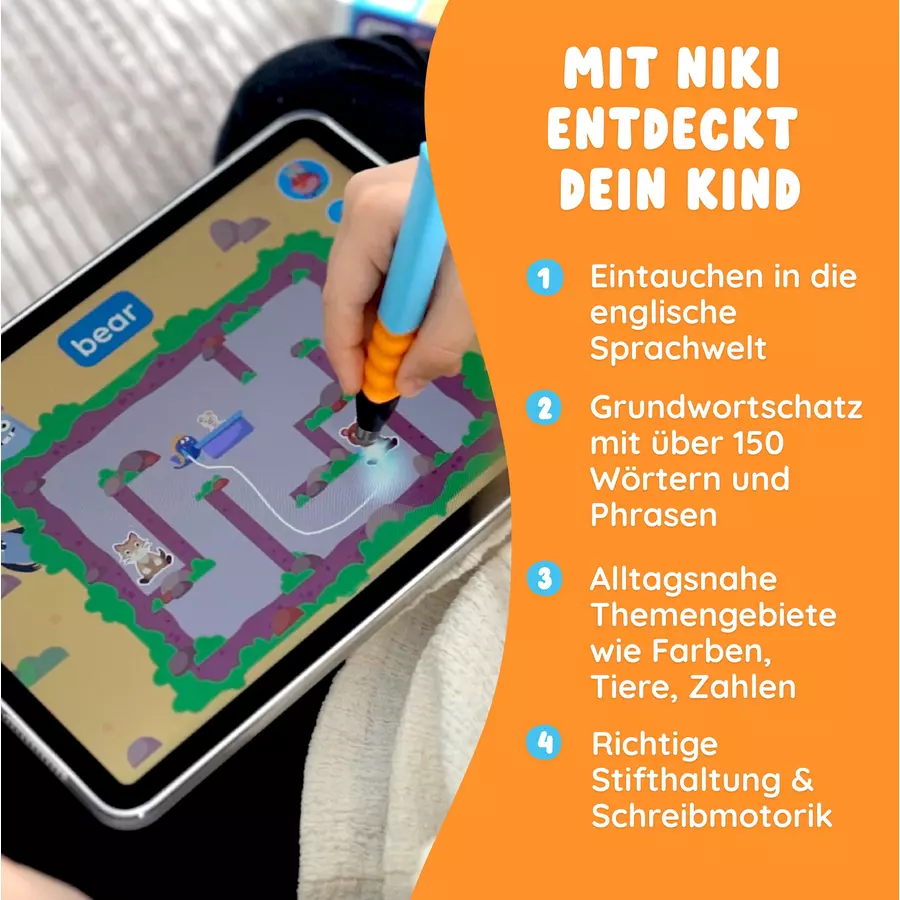 Edurino Lernspielzeug Lernfigur Edurino Starterset Niki - Erstes Englisch Mehrfarbig