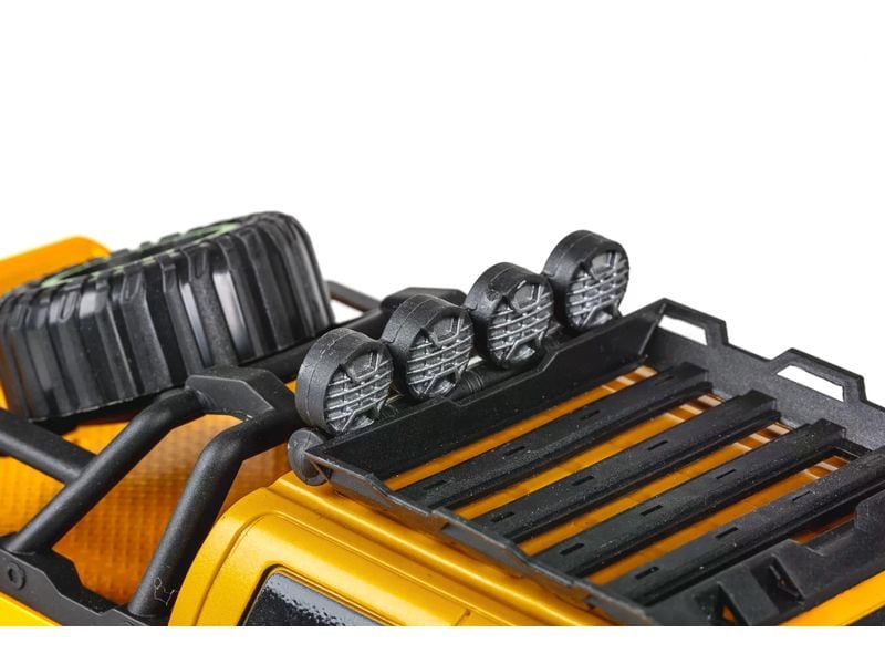 TEC-TOY Monster Truck Raptor Gelb, 1:12 Ferngesteuerter Pick-Up Monstertruck für Kinder ab 6 Jahren