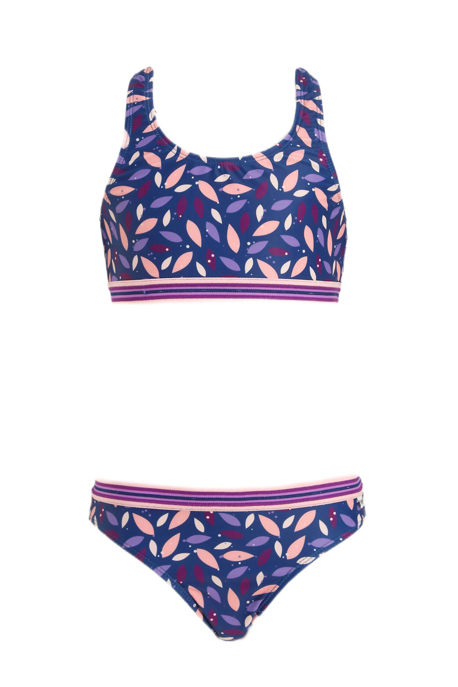 Me & My Monkey crop bikini Macy donkerblauw