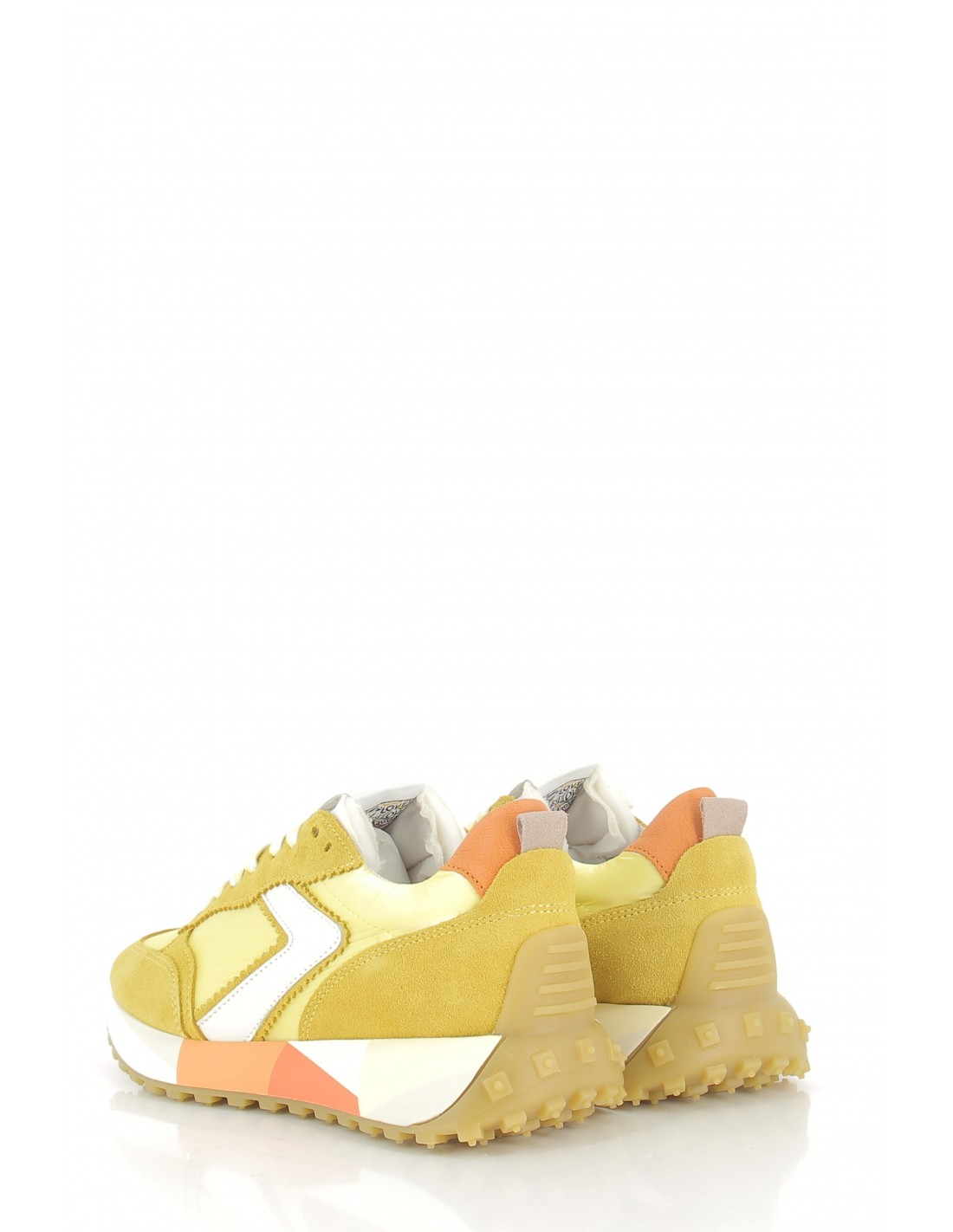 semerdjian Baskets de ville femme atom 9055 daim jaune