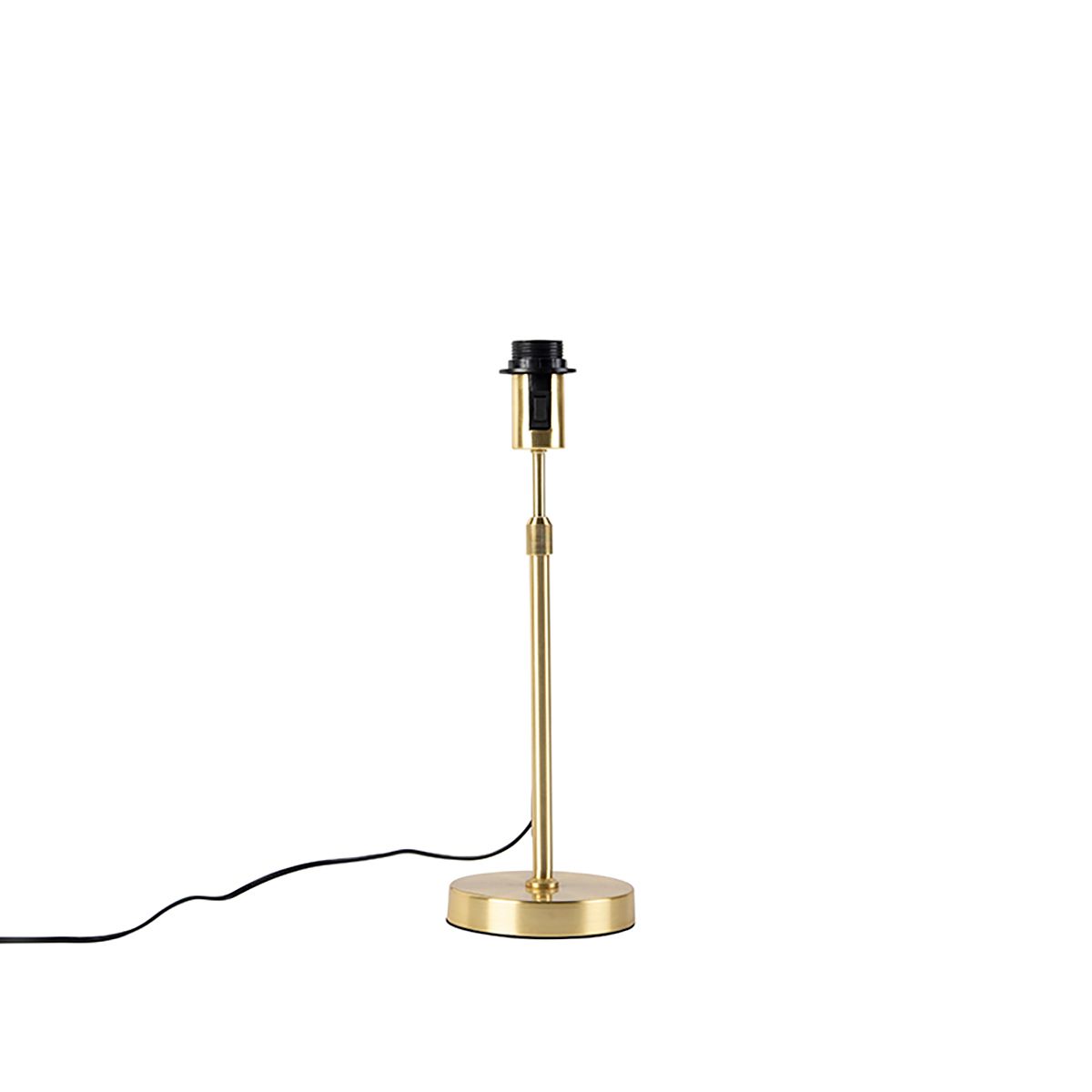 Tafellamp goud verstelbaar met kap wit 35 cm - Parte