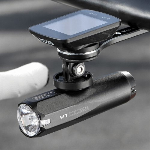 2600mAh Wiederaufladbares Aluminium USB Fahrrad Licht Intelligentes Velo LED Warnlicht IPX5 (600 Lumen) - Schwarz