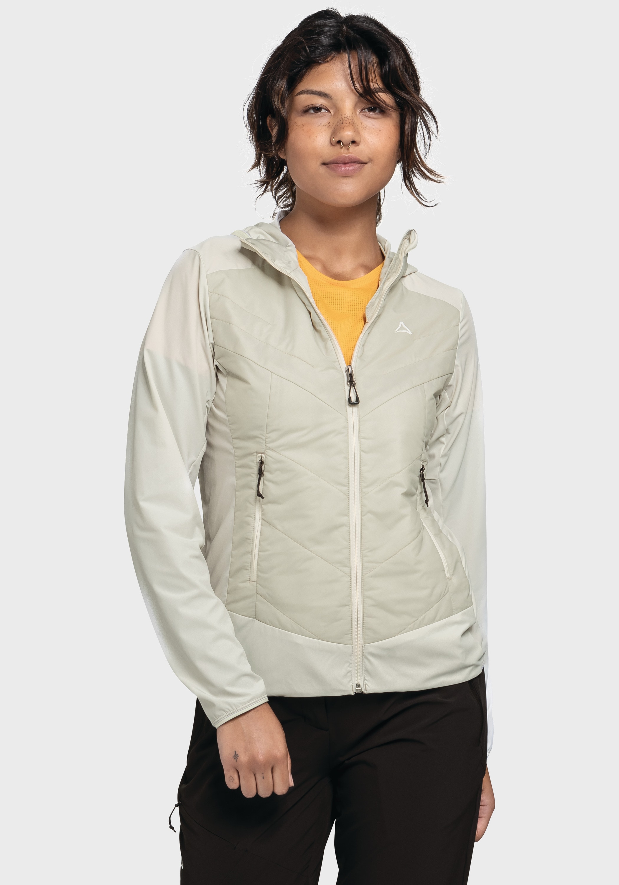 Schöffel Funktionsjacke »Hiking Hybrid Jk Style Blaueis WMS« mit Kapuze