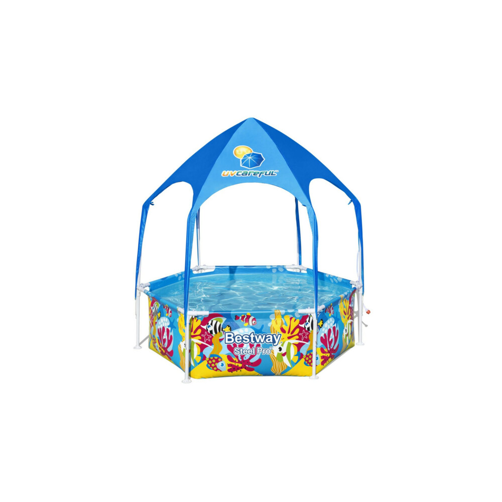 Bestway My First Frame Pool Splash-In-Shade Play Rond 183 cm