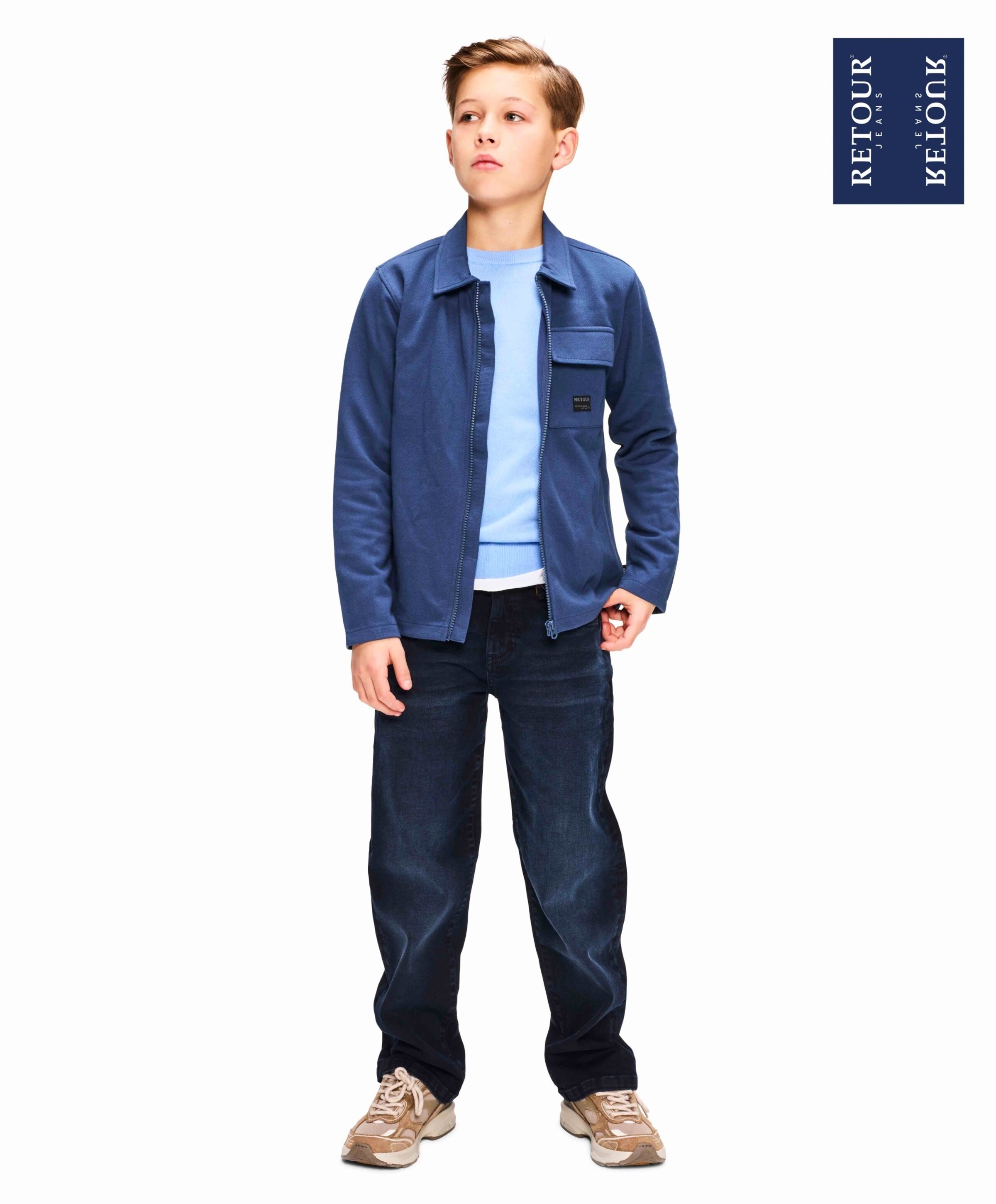 Retour Jongens vest blauw