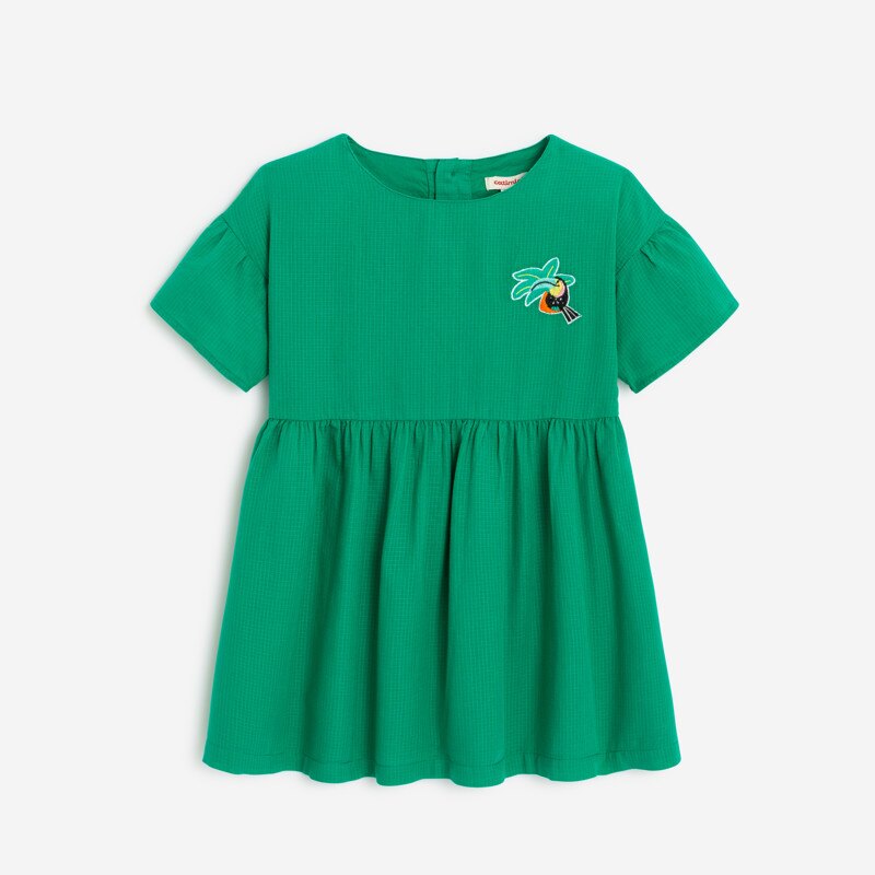 Robe bébé fille verte Catimini Vert