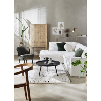 WOOOD bijzettafel Mesa XL rond zwart