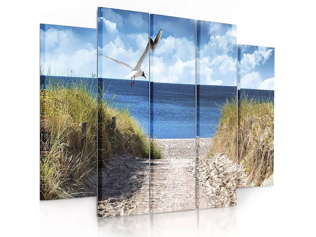 Tableau descente vers la mer - 250 x 120 cm