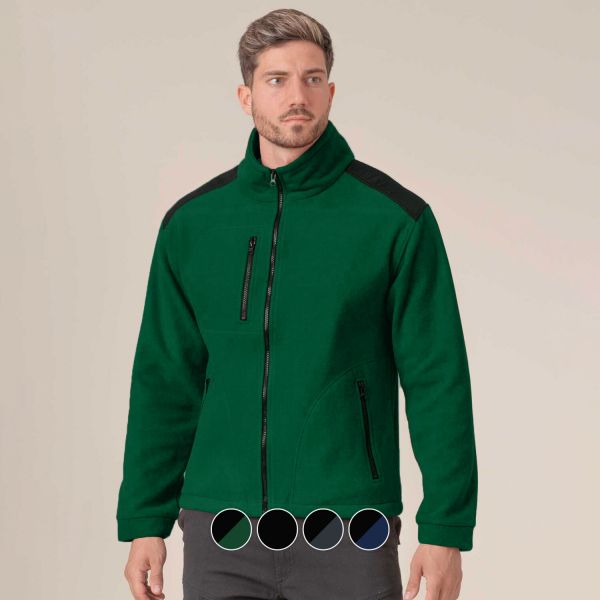 FYL Casaco Polar Contraste Homem Preto S - POCAS435