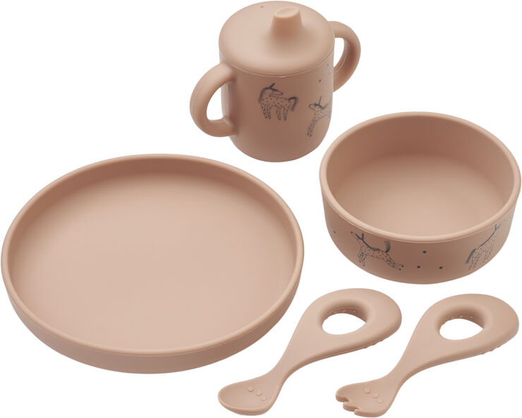 Liewood Ryle Printed Tableware Set Unicorn Unicorn / pale tuscany