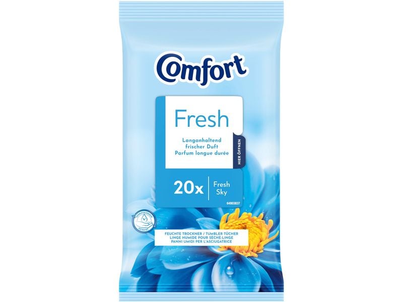 Comfort Tumbler-Tücher Fresh Explosion 20 Tücher Erfrischender Duft für Ihre Wäsche
