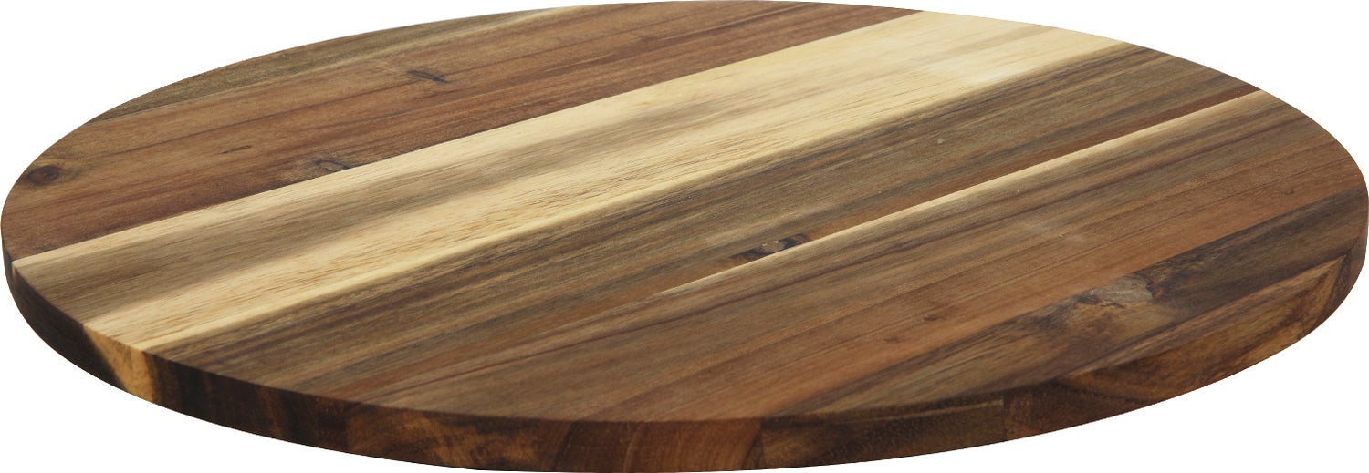 Draaiplateau Lazy Susan bruin acacia D 35 cm