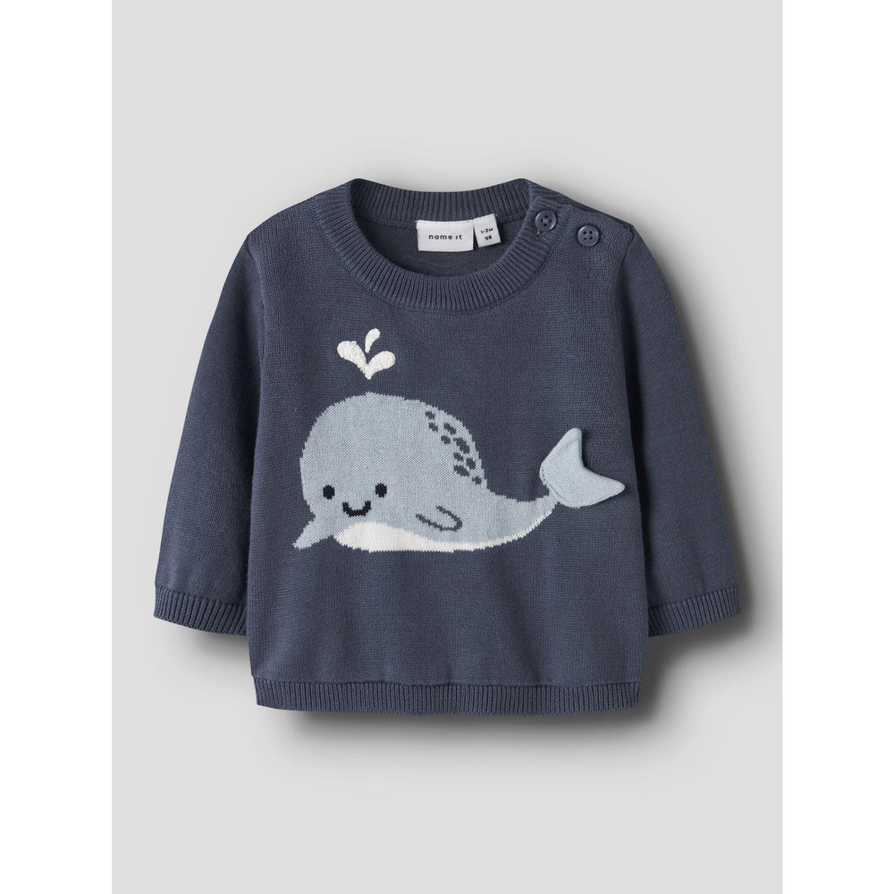 Køb Name It Vintage Indigo Nbmfosea Ls Strik Box