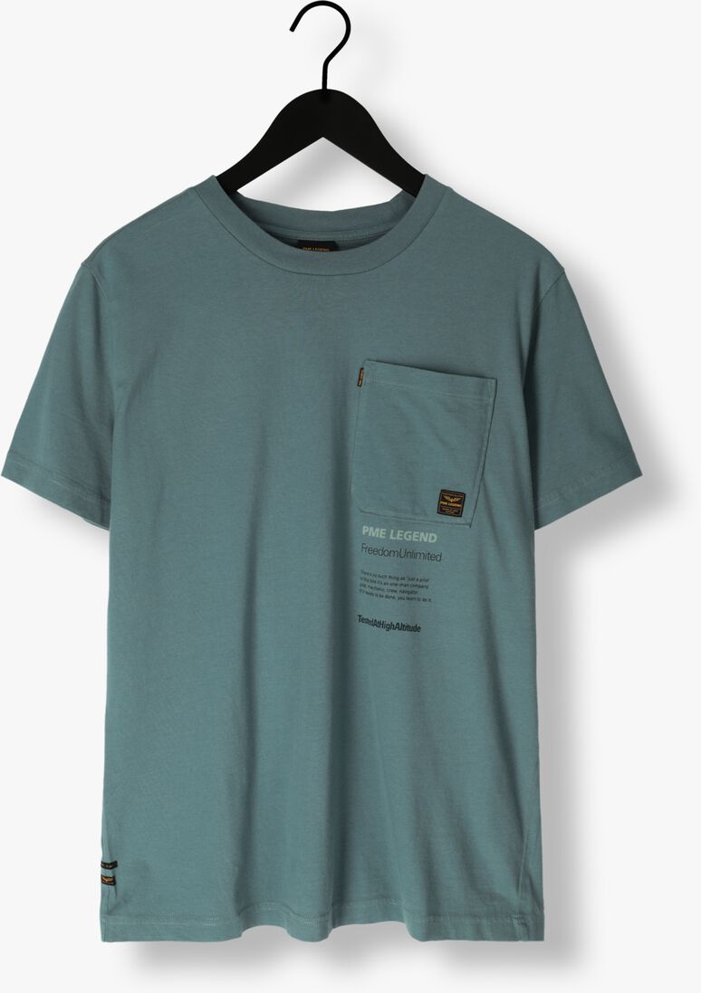 PME LEGEND groene pme legend t-shirt short sleeve r-neck play single jersey