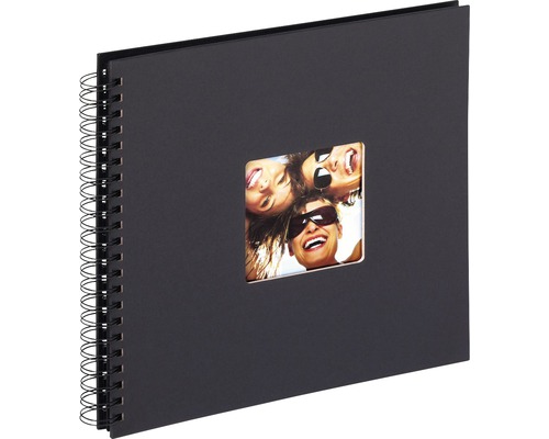 Spiraalalbum Fun zwart 30x30 cm