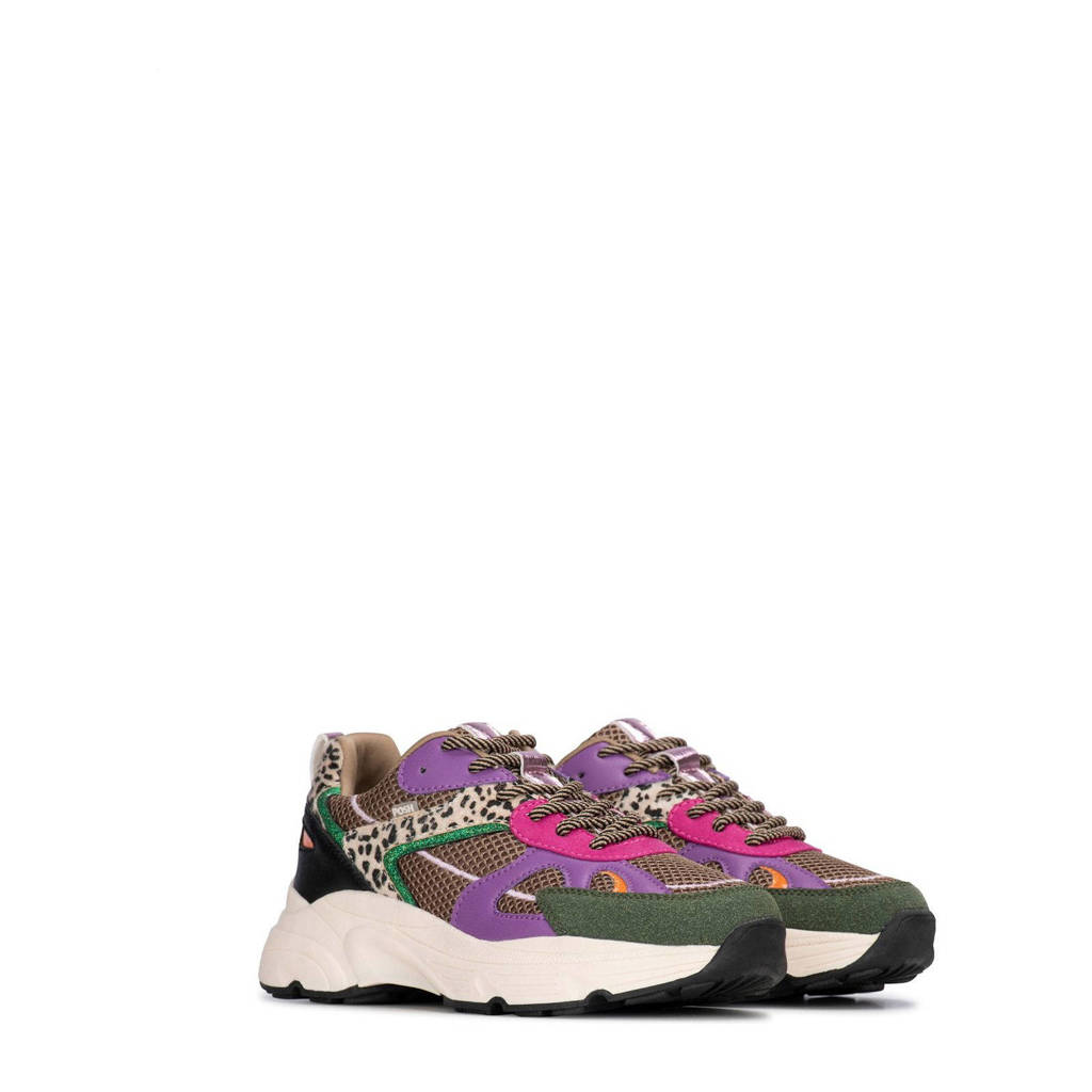 POSH by Poelman Ayokichunky sneakers groen/lila