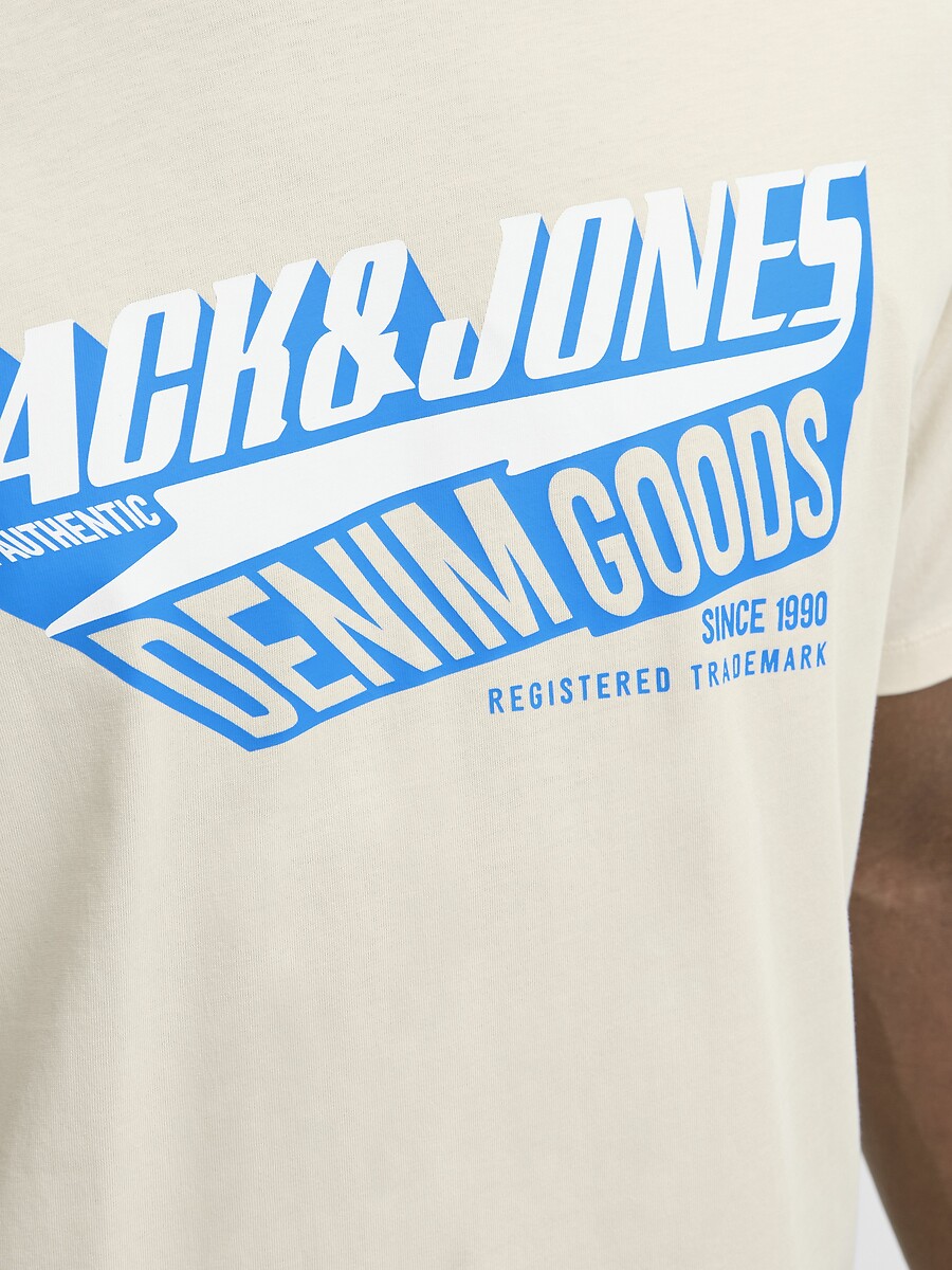 JACK & JONES<br>Camiseta de gola redonda com o logotipo Jje