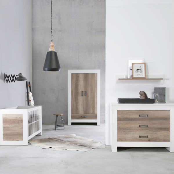 Kidsmill Long Island Kledingkast 2-Deurs Wit
