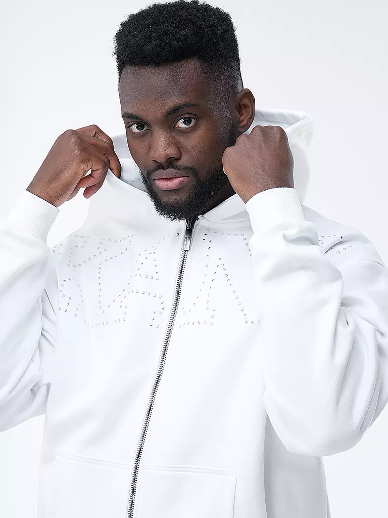 KARL KANI Sweatjacke weiss