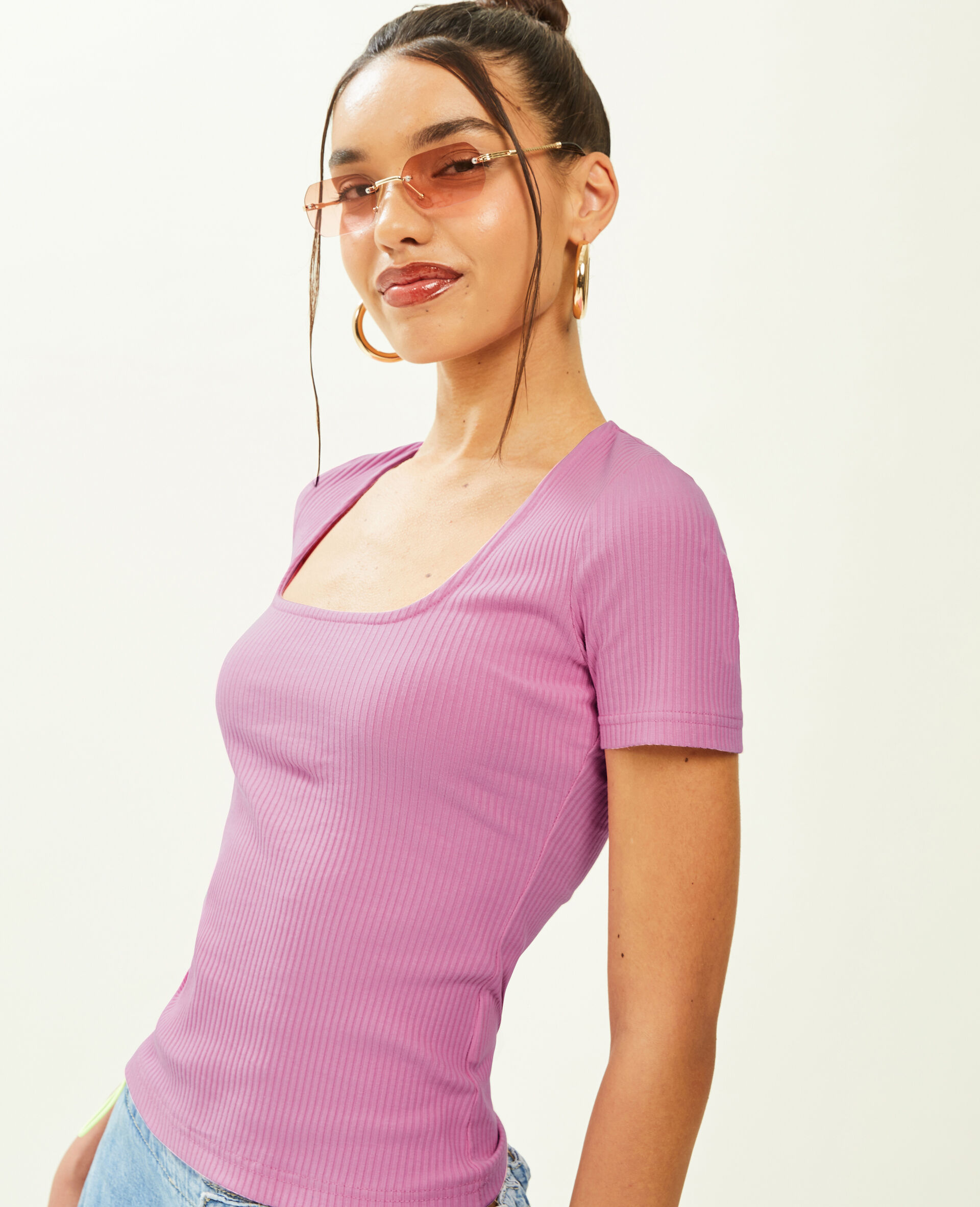 T-shirt à manches courtes - Rose