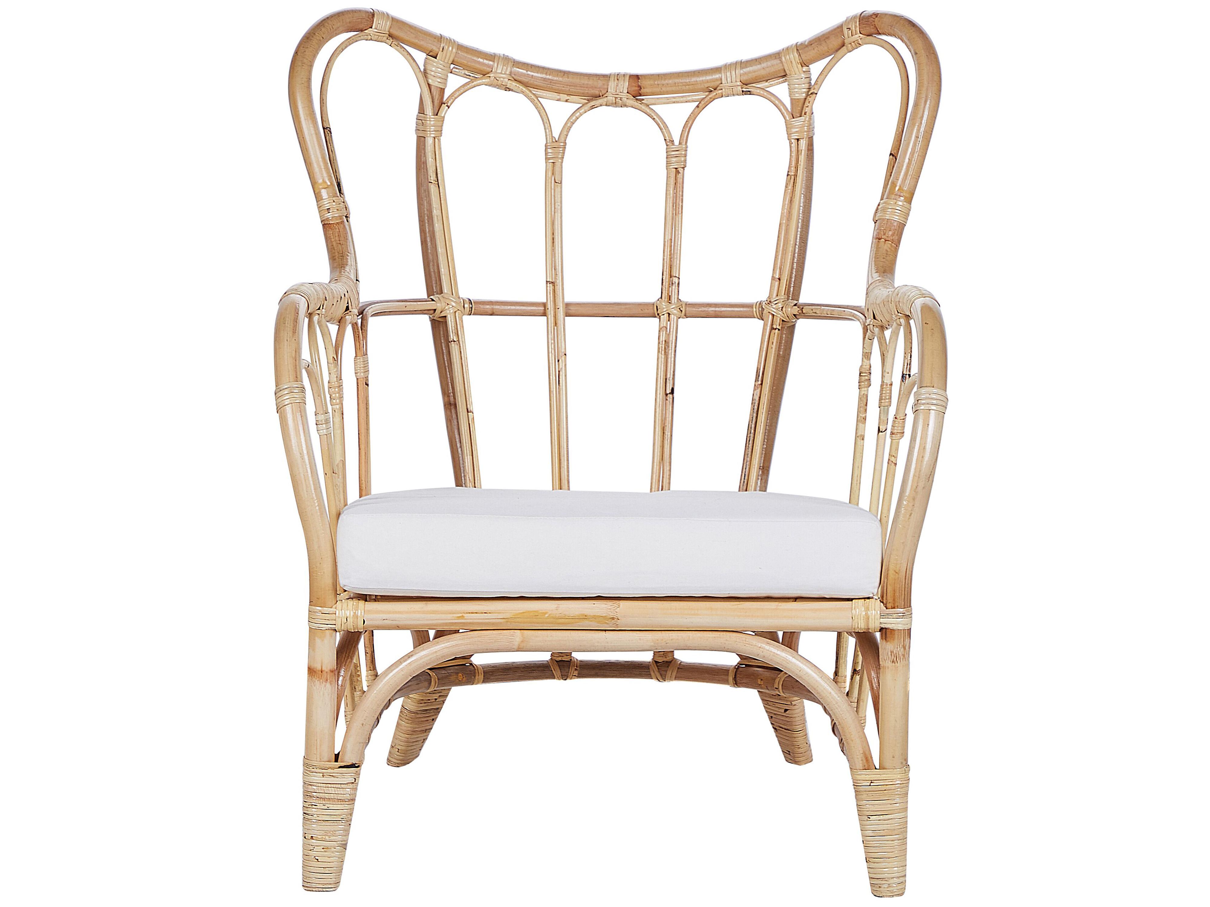 Loungeset met tafel 4-zits BRINDISI Rotan Natuurlijk