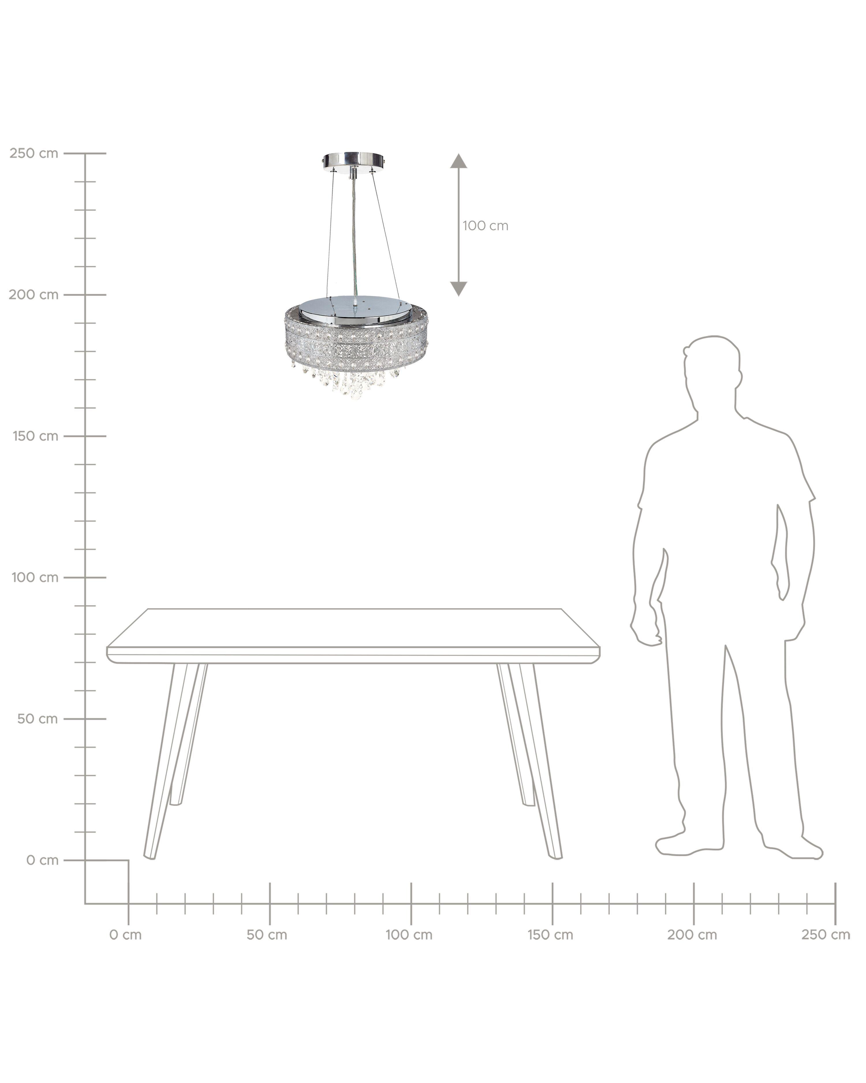 Kroonluchter BARBEIRA Kristal Zilver