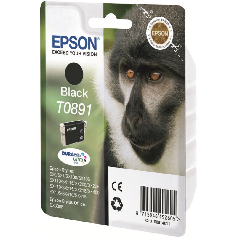 Epson Monkey Encre noire DURABrite Ultra Singe T0891