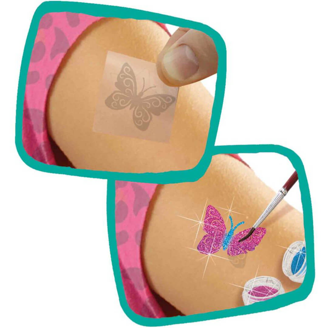 Ses creative diy kindertattoos glitter