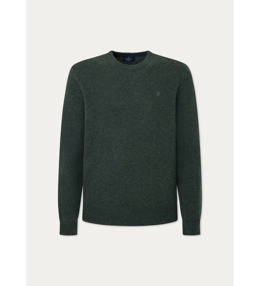 Hackett Jersey Lã de Cordeiro verde escuro