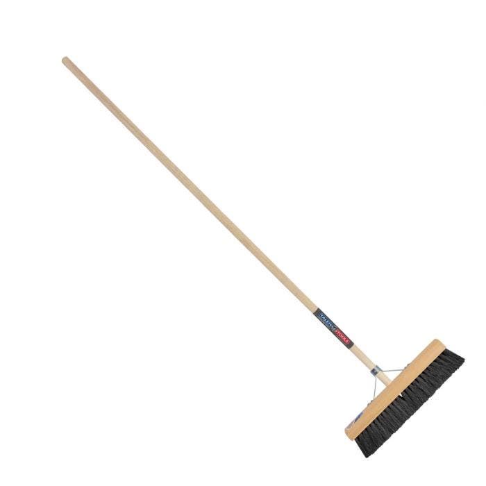 Zachte zaalveger paardenhaar zwart 40 cm - zonder steel (8712448299572)
