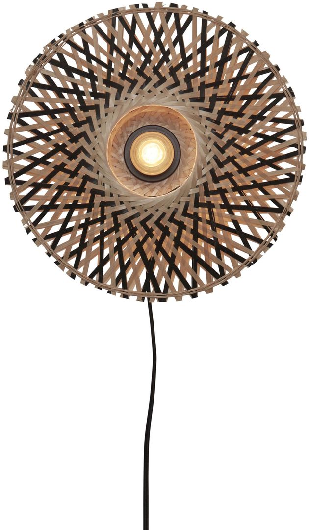 Good&Mojo   Kalimantan Natural Black Wandlamp