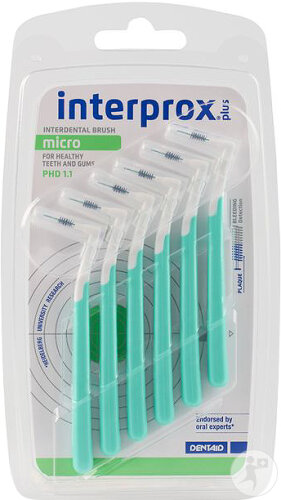 Dentaid Interprox Plus Brosse Interdentaire Micro Verte 6 Pièces