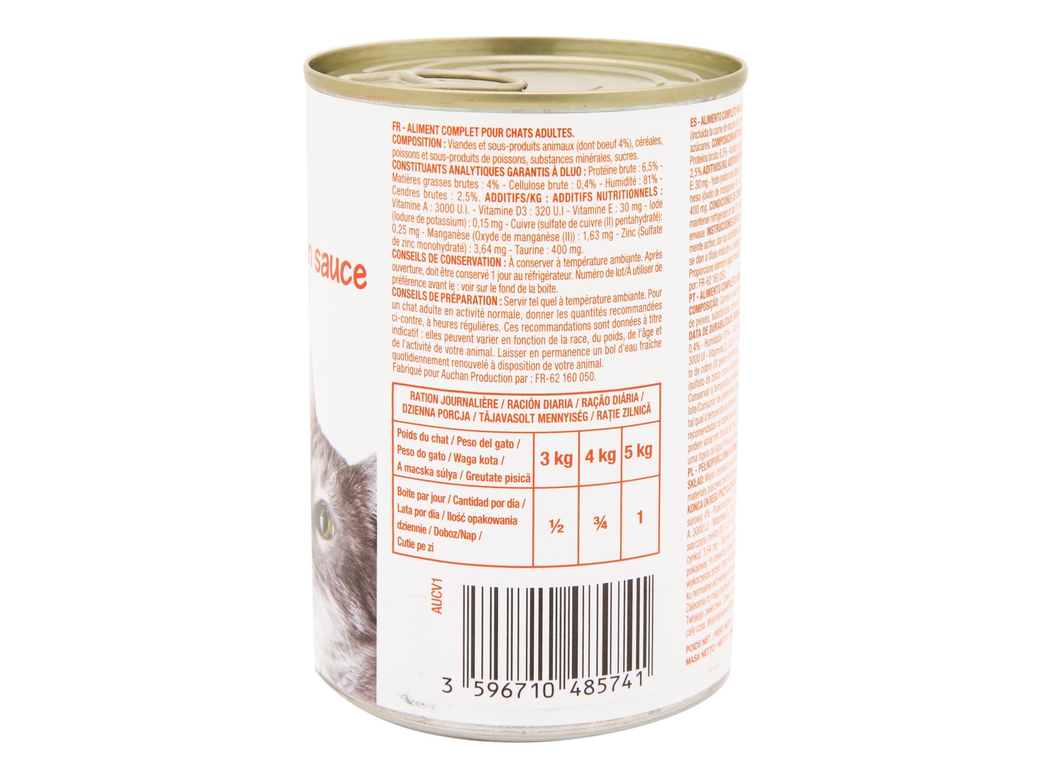 COMIDA HÚMIDA PARA GATO POLEGAR PEDAÇOS EM MOLHO VACA 400G