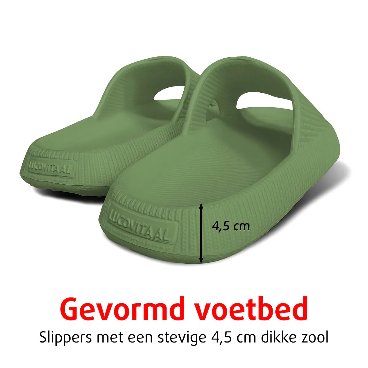 Orthopedische Zomer Badslippers (Olijfgroen)