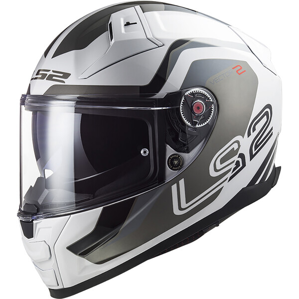 LS2 - Casque FF811 Vector II Metric Blanc / Titanium