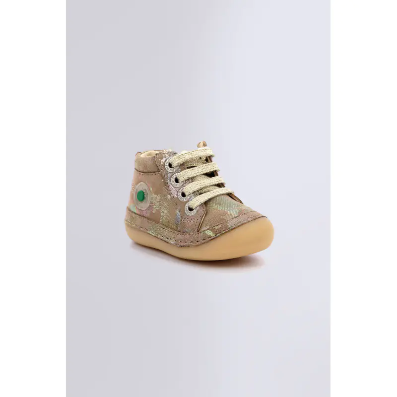 SONISTREET KAKI CAMO IRISE BOTTILLONS Cuir Fille